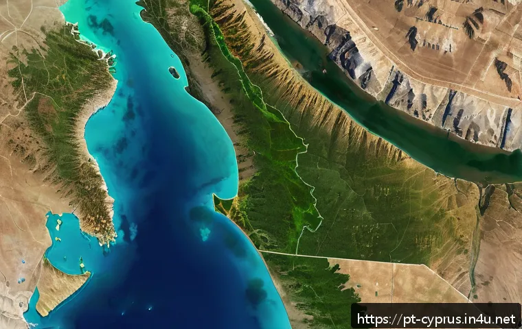키프로스 그리스와 터키 관계 - A detailed aerial view of Cyprus showing the divided island with the UN &ldquo;Green Line&rdquo; clearly marked,...